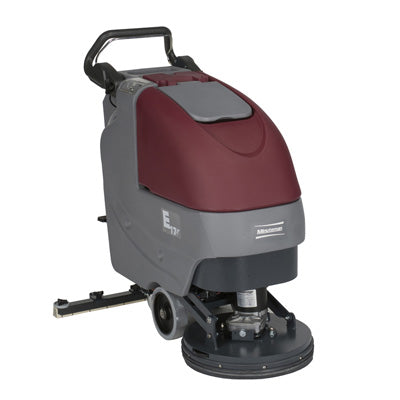 MINUTEMAN INTERNATIONAL E17TDQPG Walk Behind Disc Floor Scrubber, Cordless , 17 Inch, 12 Gallon, AGM Battery, 1 Each